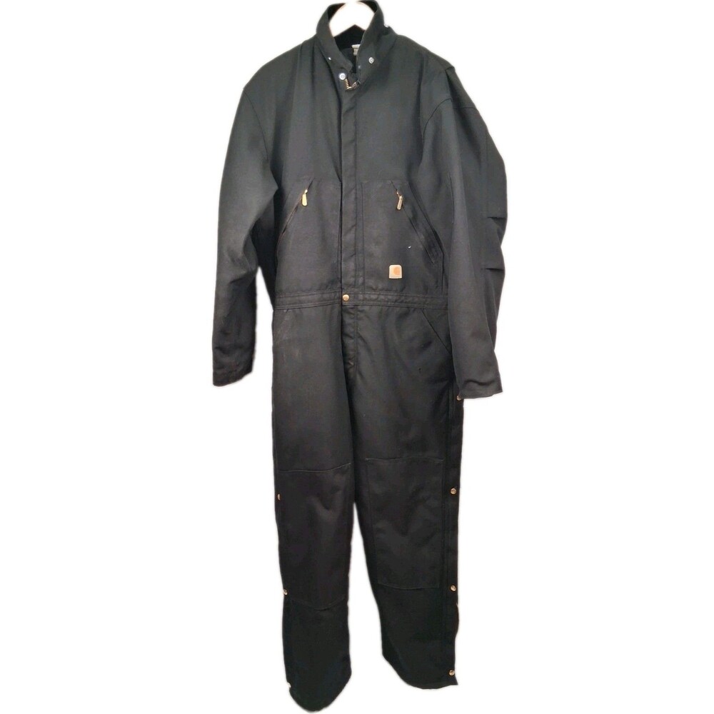 Carhartt Yukon Extreme Insulated Coveralls #104464-N04 Sz 40 Tall Black 66" Lgth